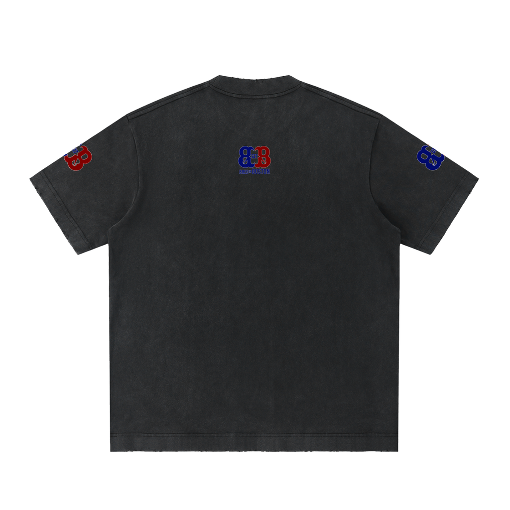 Heavyweight Vintage Washed Frayed T-Shirt