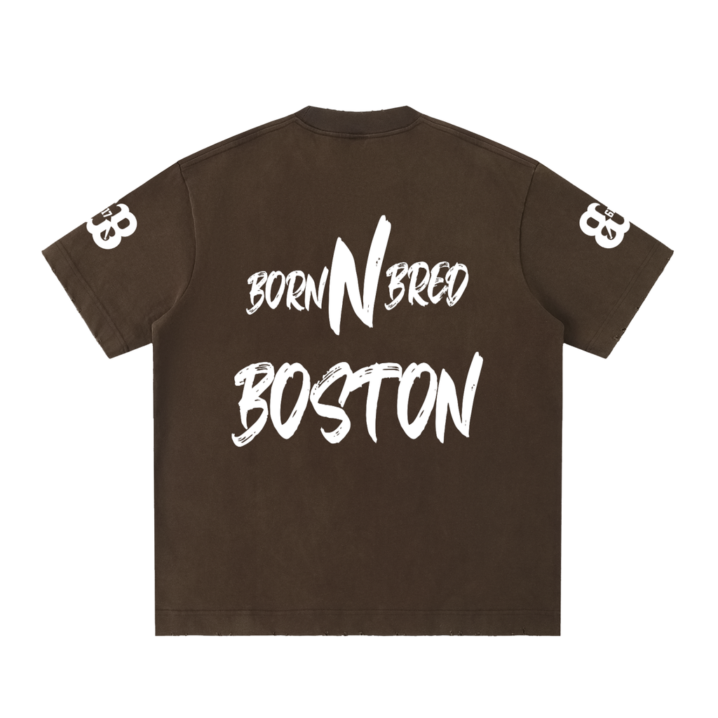 Heavyweight Vintage Washed Frayed T-Shirt