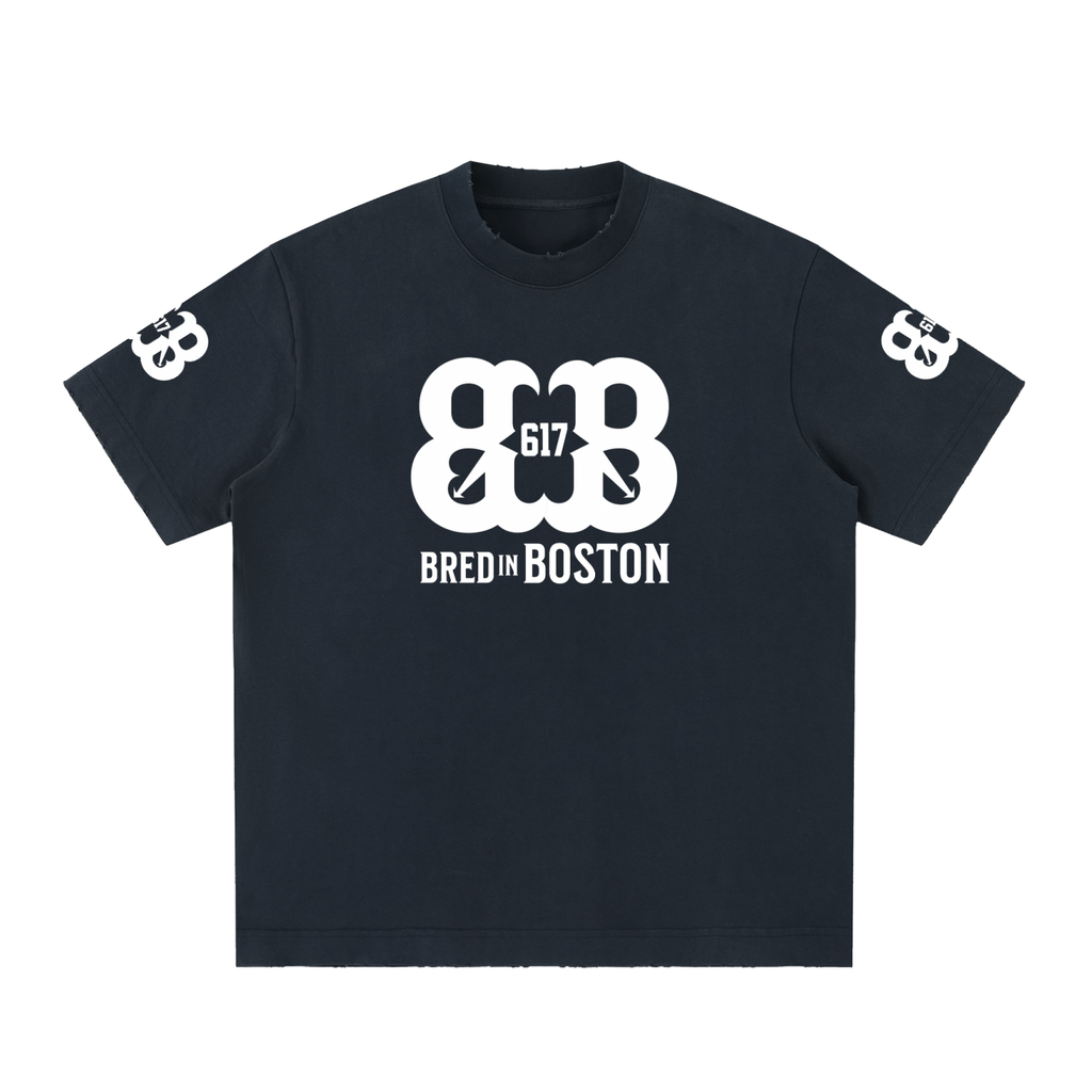 Heavyweight Vintage Washed Frayed T-Shirt