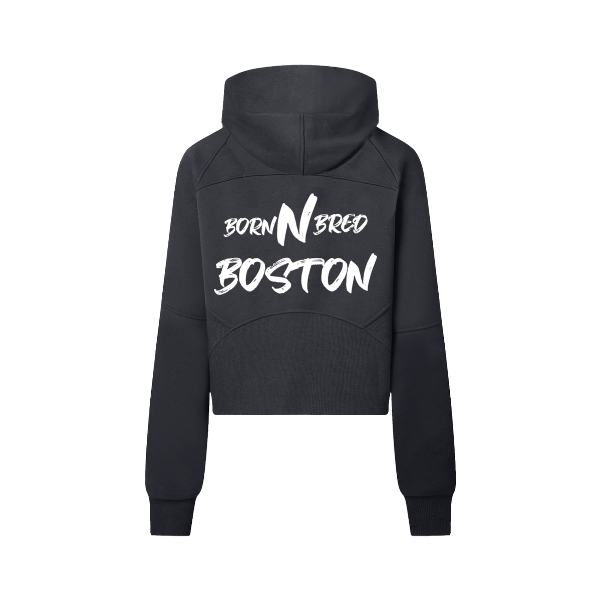 Cropped Half-Zip Hoodie