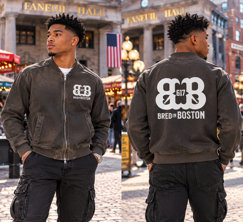 Sun Fade Heavyweight Baseball Jacket