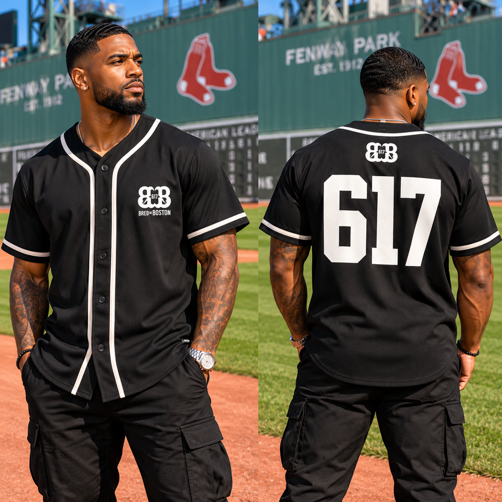 Contrast Piped Button-Up Jersey