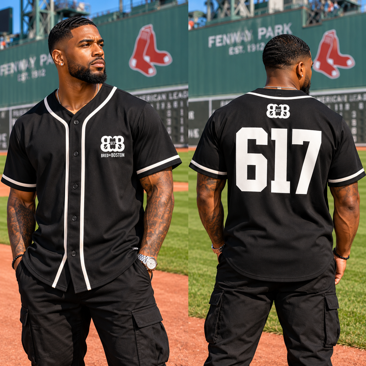 Contrast Piped Button-Up Jersey