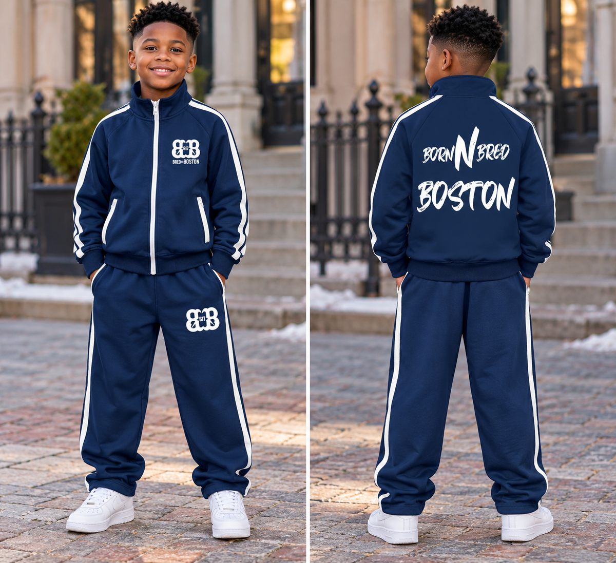 Kids’ Contrast Tape Sweatsuit