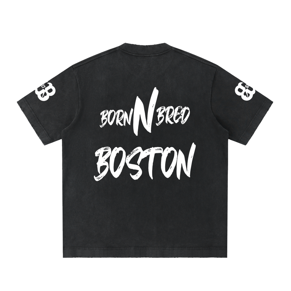 Heavyweight Vintage Washed Frayed T-Shirt