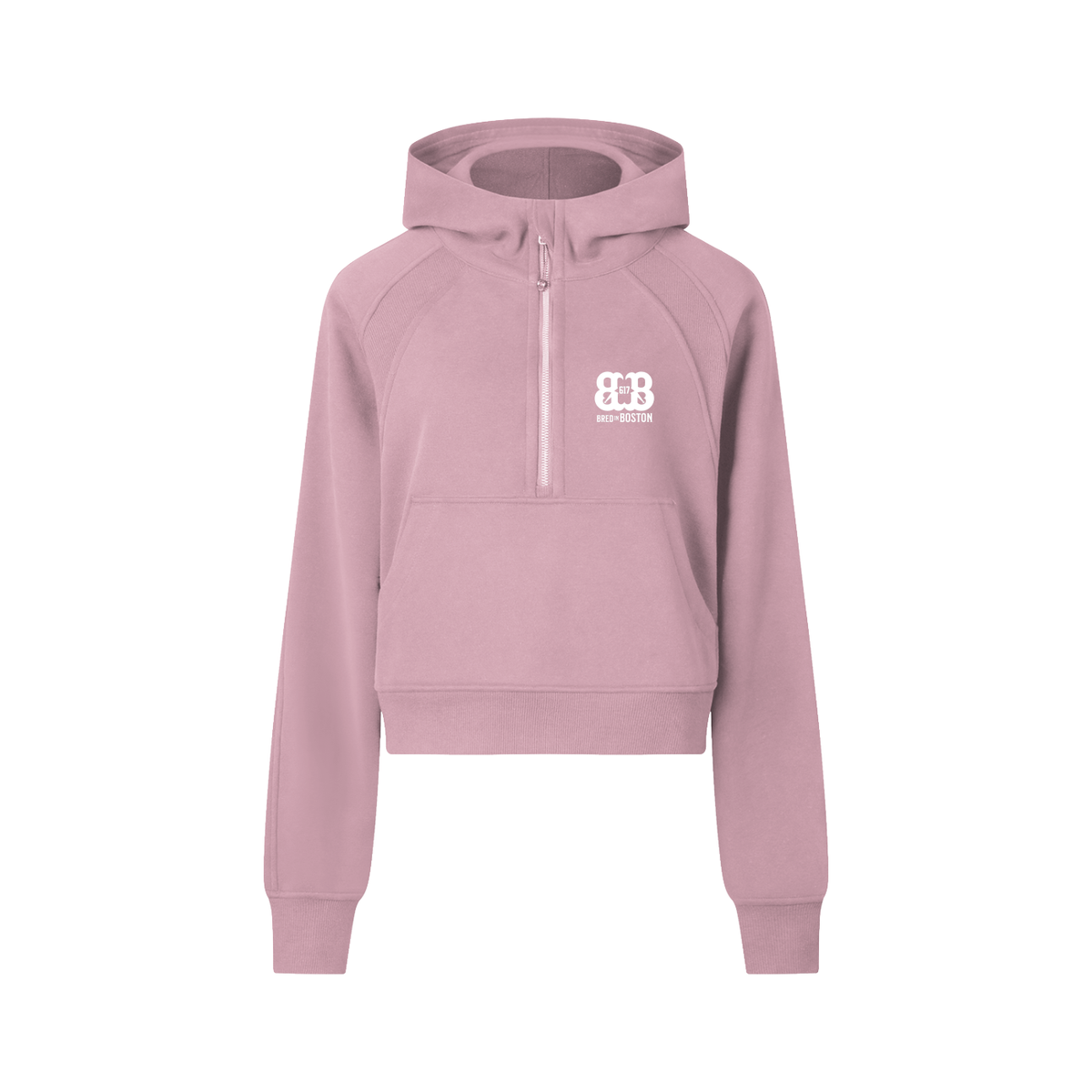 Cropped Half-Zip Hoodie