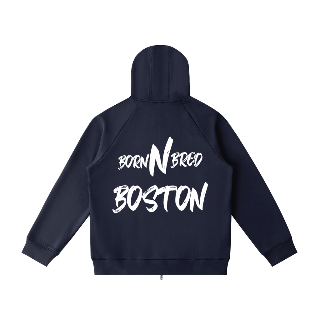 Heavyweight Raglan Sleeve Zip Hoodie