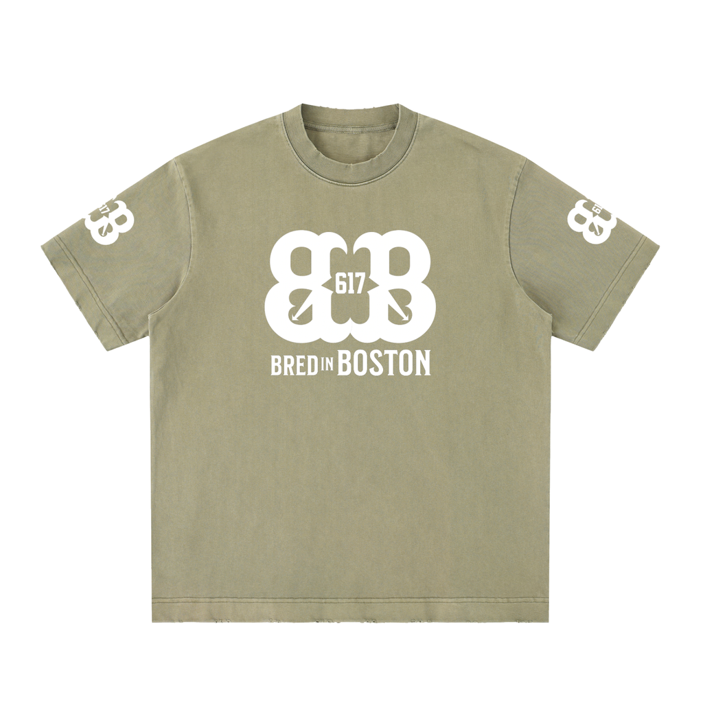 Heavyweight Vintage Washed Frayed T-Shirt