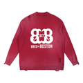 Sun Fade Distressed Ripped Crewneck sweater