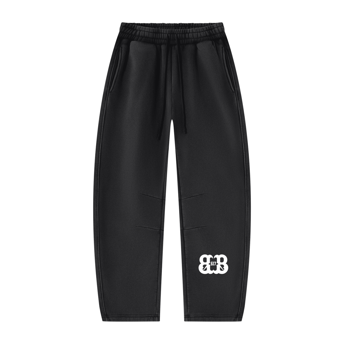Unisex Vintage Wash Barrel Leg Fleece Sweatpants
