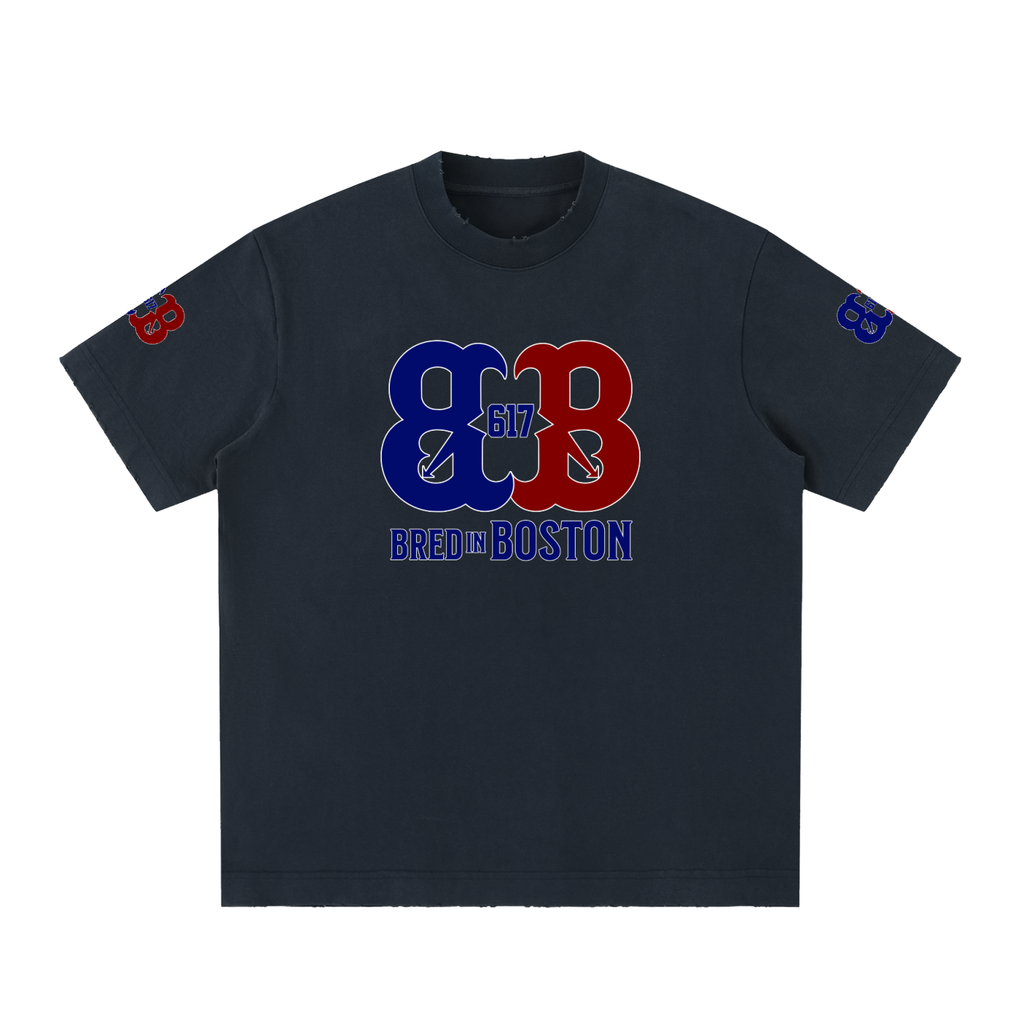 Heavyweight Vintage Washed Frayed T-Shirt