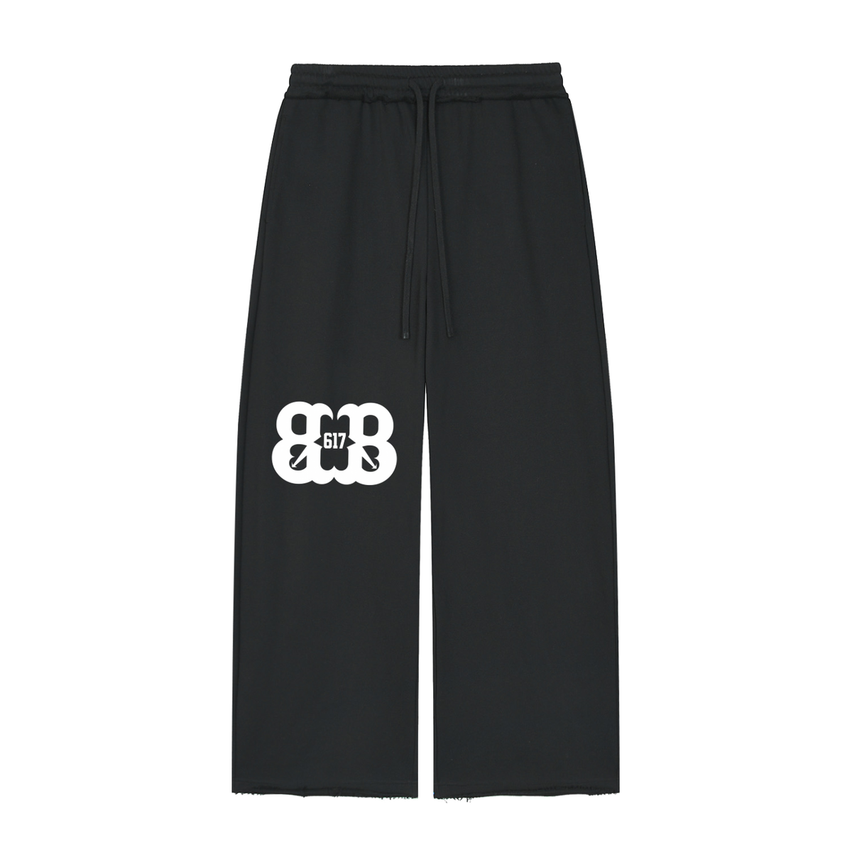 Women’s Wide Leg Raw Edge Sweatpants