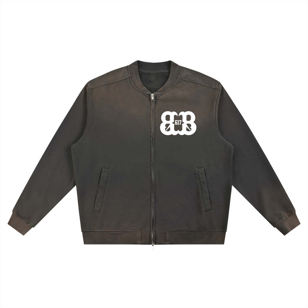 Sun Fade Heavyweight Baseball Jacket