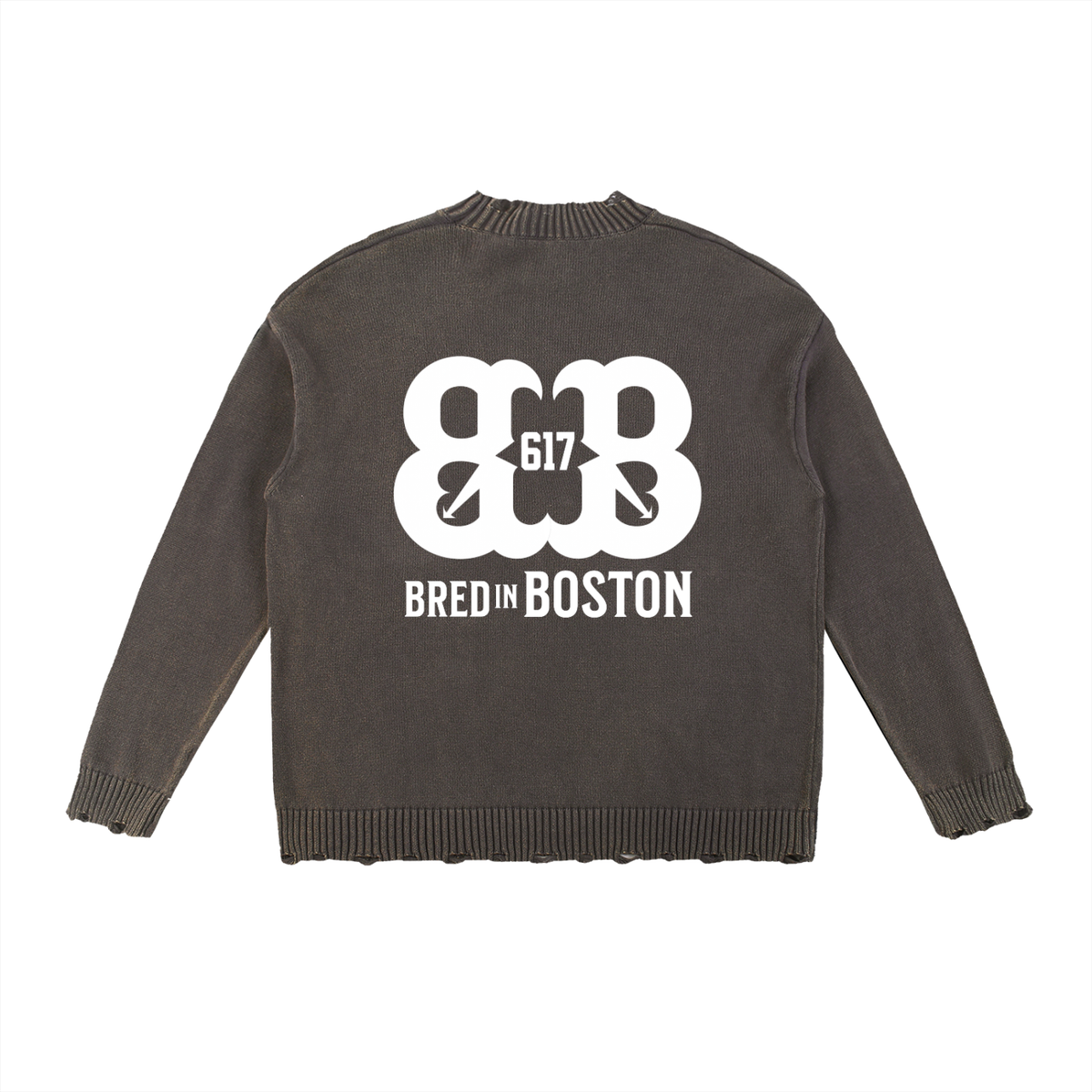 Vintage Washed Hand-Frayed Sweater