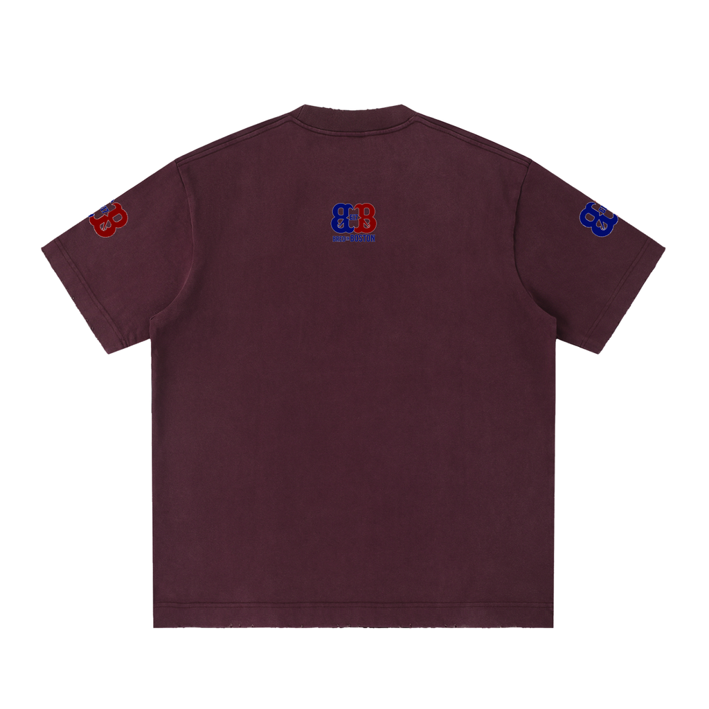 Heavyweight Vintage Washed Frayed T-Shirt