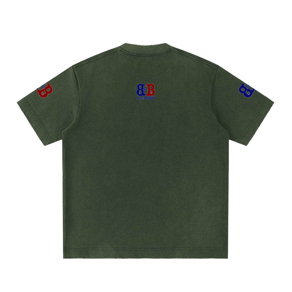 Heavyweight Vintage Washed Frayed T-Shirt