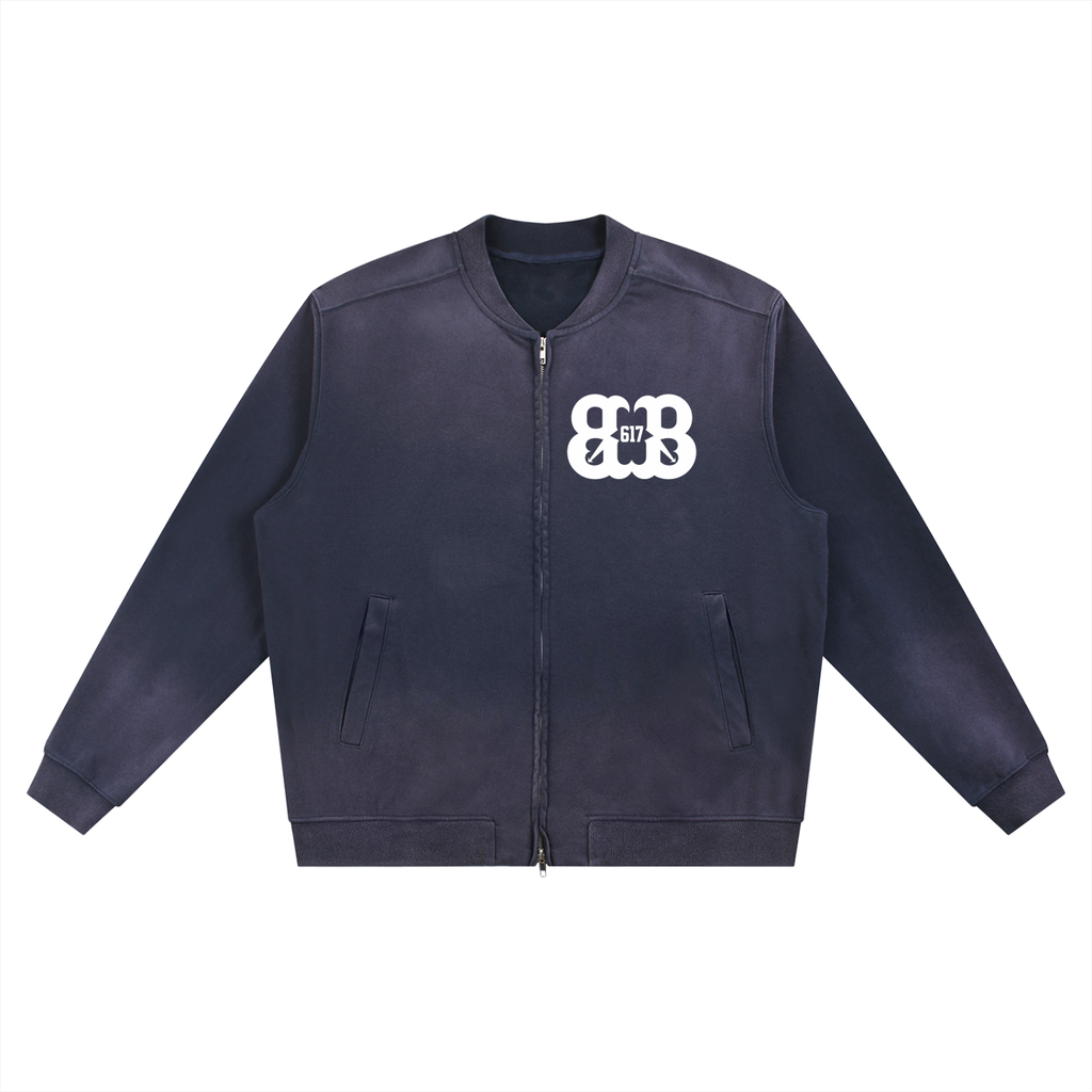 Sun Fade Heavyweight Baseball Jacket