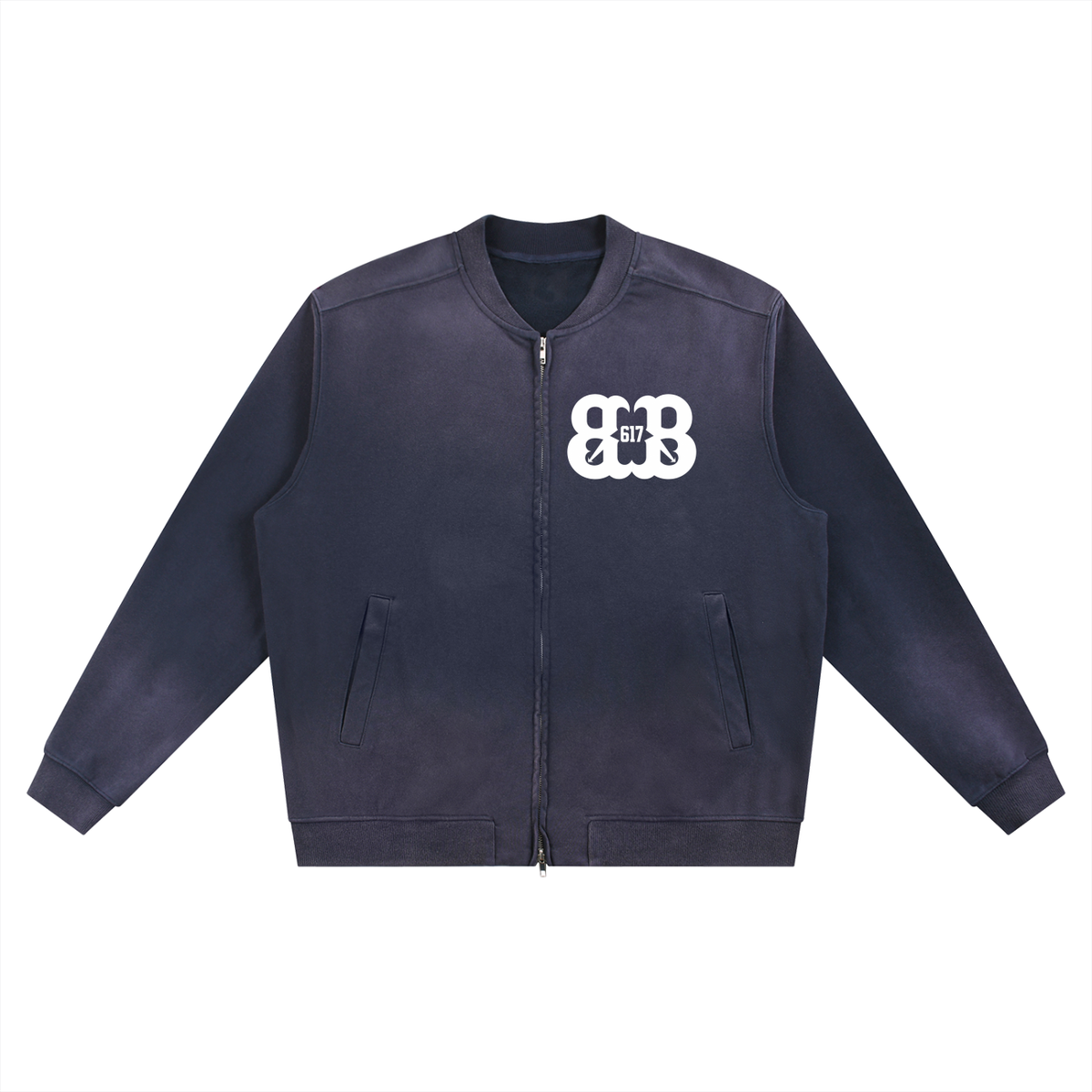Sun Fade Heavyweight Baseball Jacket