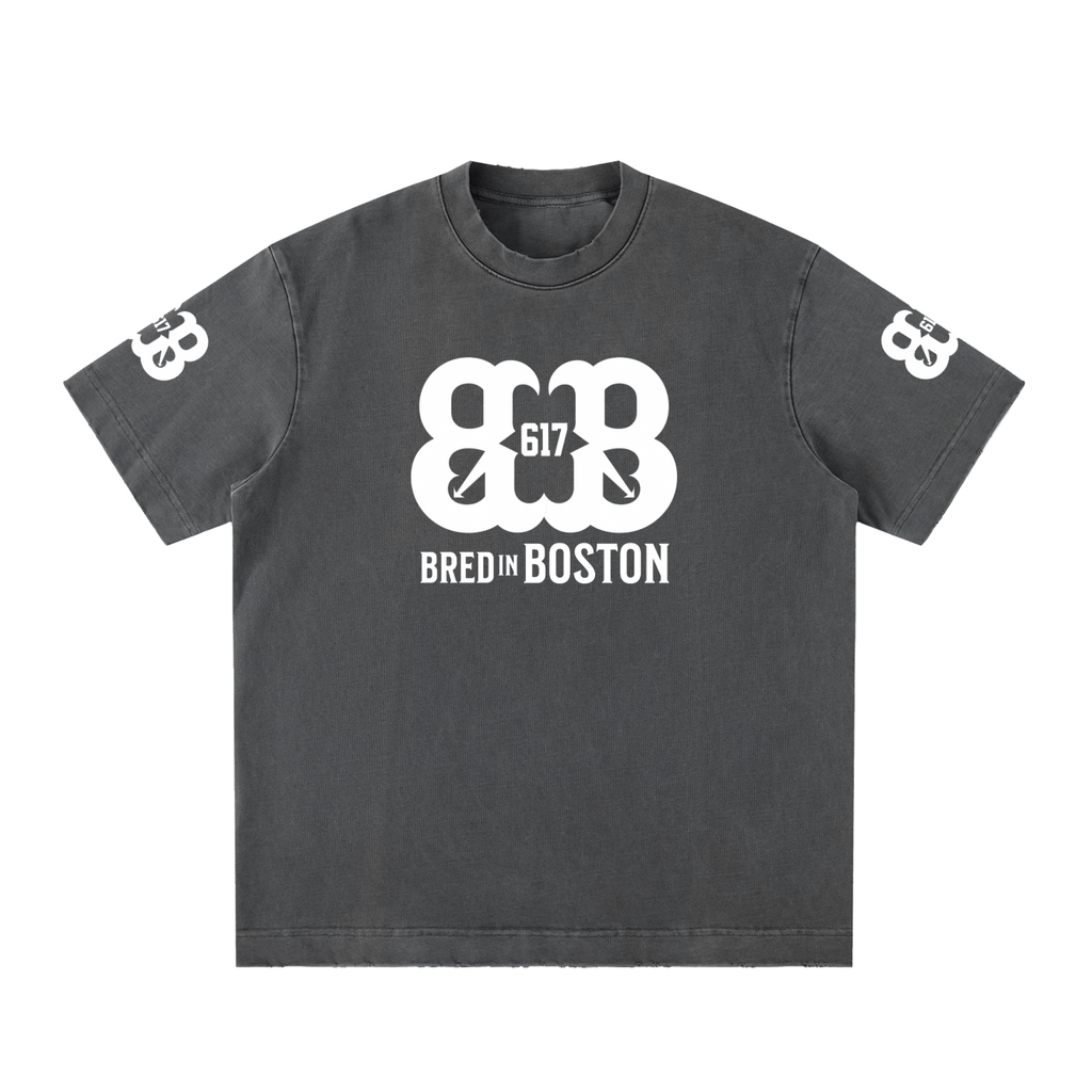 Heavyweight Vintage Washed Frayed T-Shirt