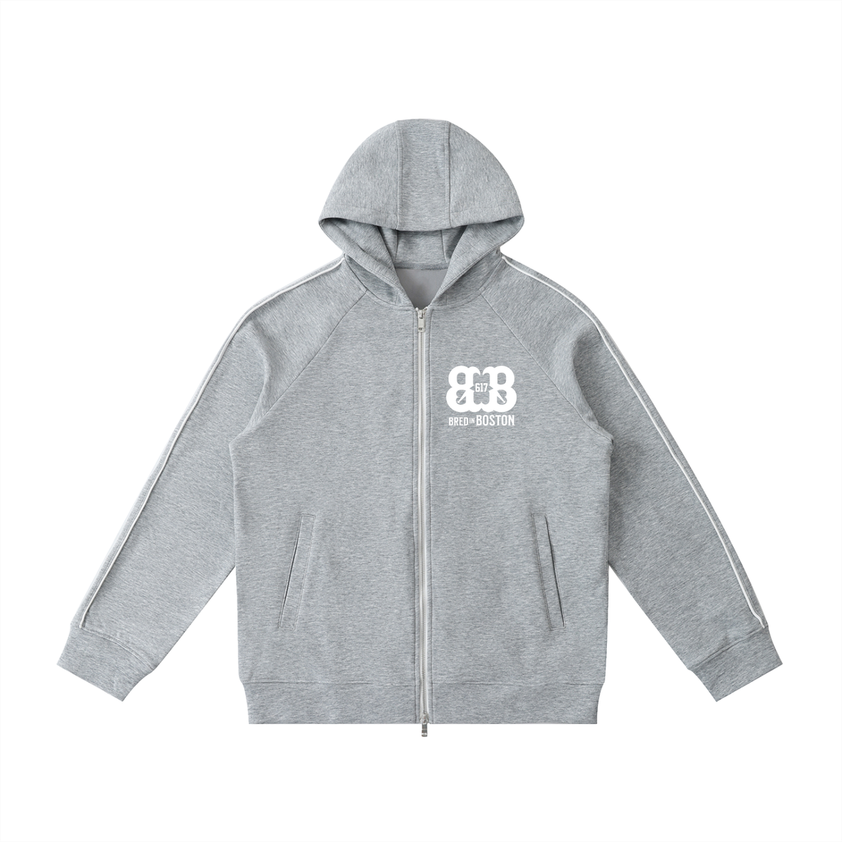 Heavyweight Raglan Sleeve Zip Hoodie
