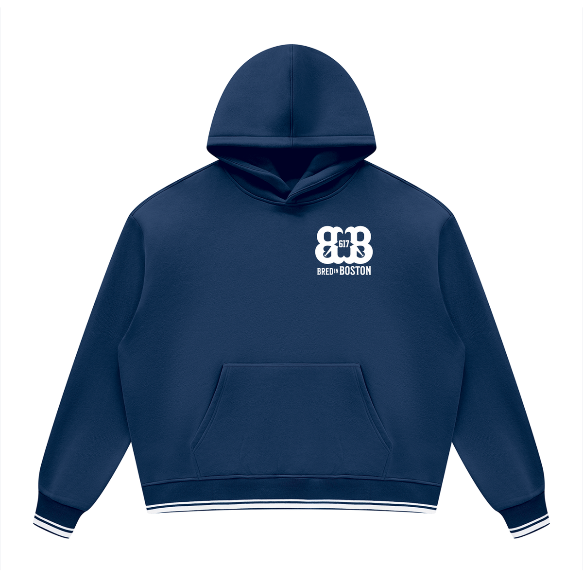 Unisex Oversized Color Block Fleece Hoodie