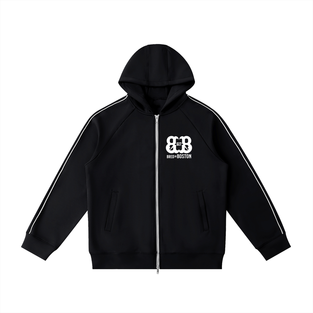 Heavyweight Raglan Sleeve Zip Hoodie