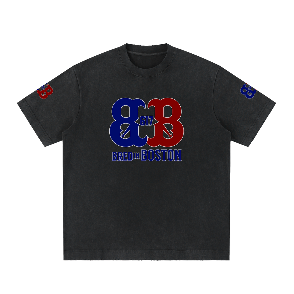Heavyweight Vintage Washed Frayed T-Shirt