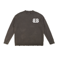 Vintage Washed Hand-Frayed Sweater