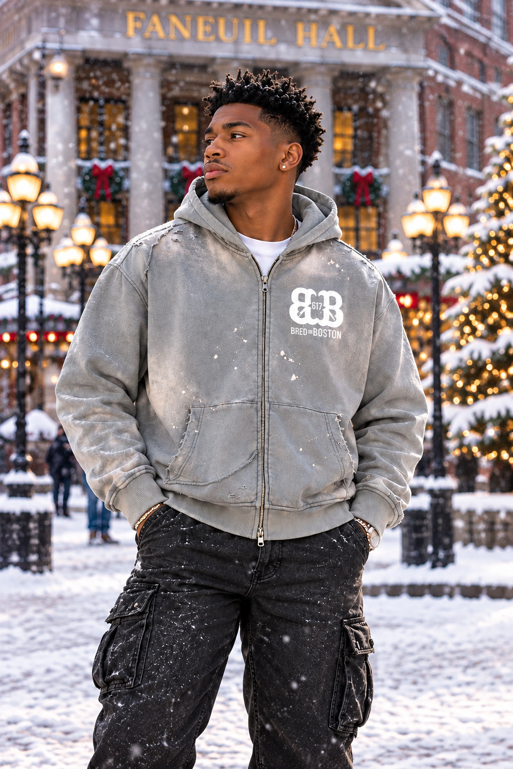 Front-only Boston streetwear lookbook